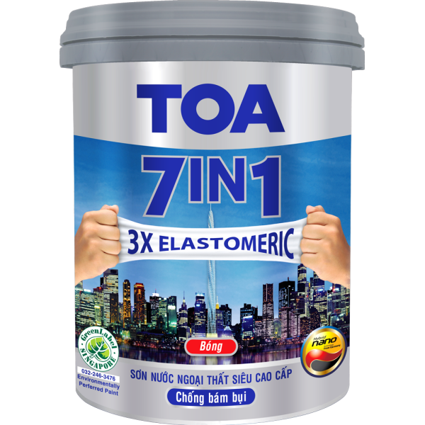 Sơn ngoại thất cao cấp TOA 7 IN 1 - 15L