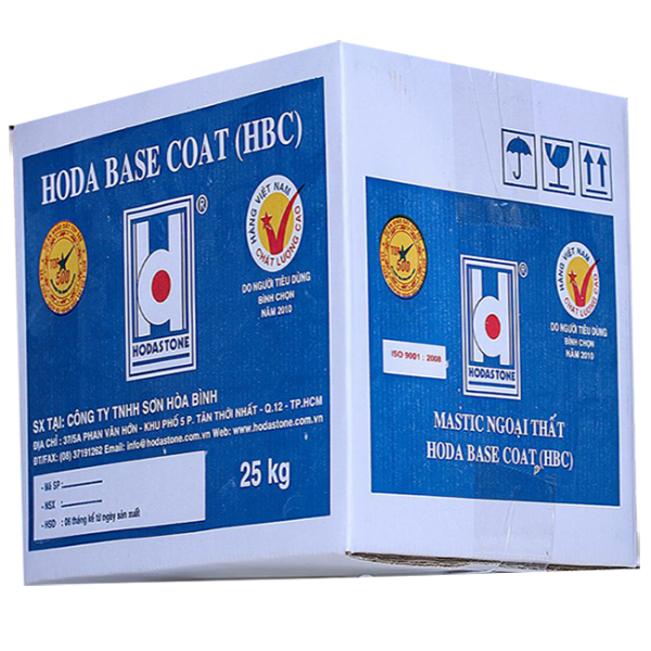 SƠN NỀN CHỐNG NỨT HODA BASE COAT – HBC WTC – Phun gai -Có hạt, Trắng