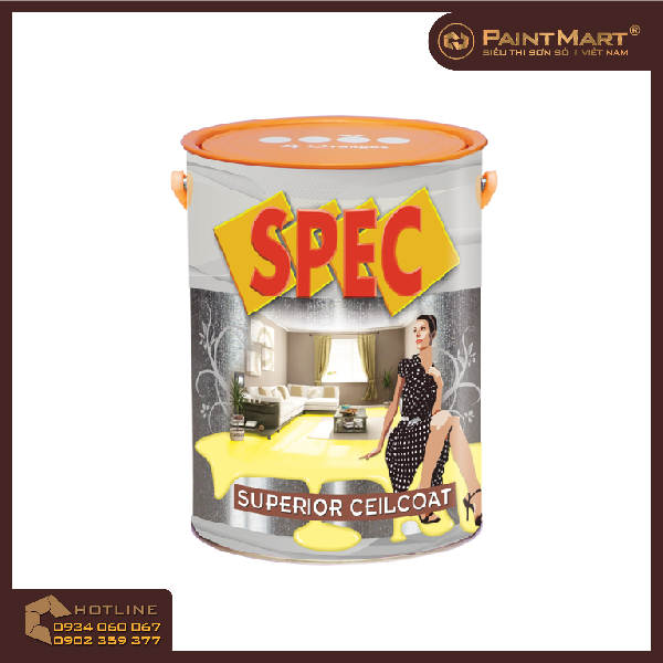 Sơn trần TRẮNG SÁNG CAO CẤP Spec Superior CeilCoat